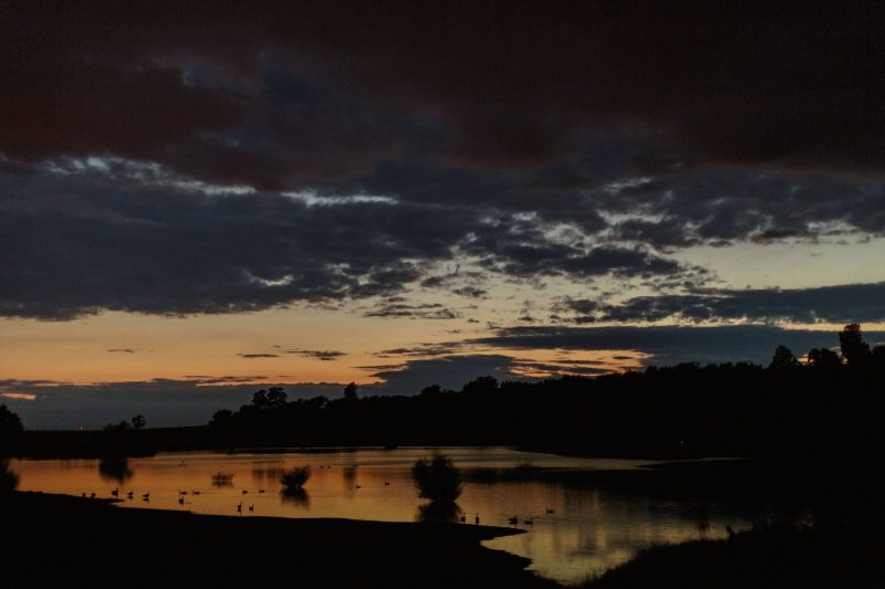 Sunset - Horseshoe Lake - Upper Bidwell Park, 2015